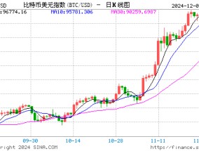 比特币升破10万美元 今年累计上涨138%！