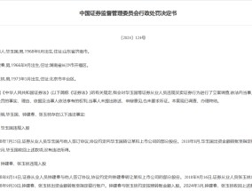 多名券商高管因违规买卖证券被罚