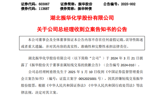 突发！又有A股公司总经理，被证监会立案！